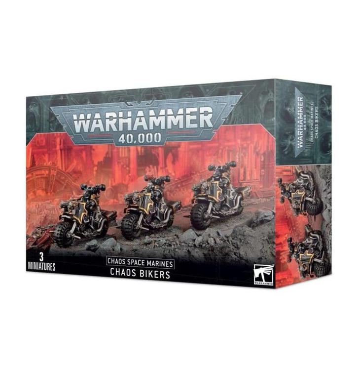 Chaos Space Marines Chaos Bikers (Warhammer 40.000 nieuw), Hobby en Vrije tijd, Wargaming, Nieuw, Ophalen of Verzenden