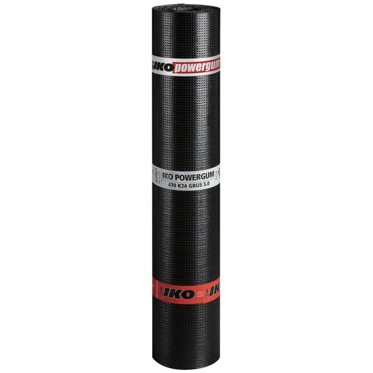 IKO Powergum 470K24 grijs 5.0 x 1 mtr., Doe-het-zelf en Verbouw, Dakpannen en Dakbedekking, Ophalen of Verzenden
