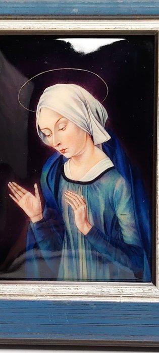 Camille Fauré - Emaille plaat - Emaille, Hout, Antiek en Kunst, Kunst | Designobjecten