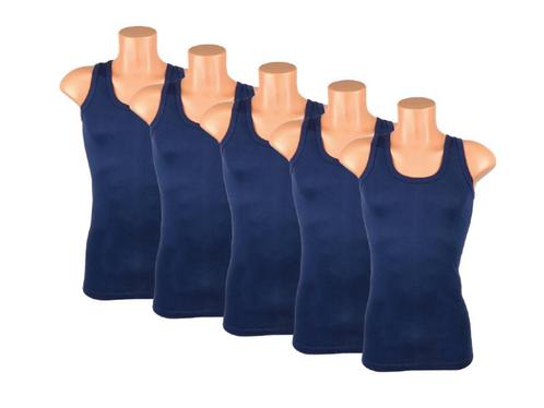 5 stuks Bonanza hemd - Regular - 100% katoen - Donkerblauw, Kleding | Heren, Ondergoed, Verzenden
