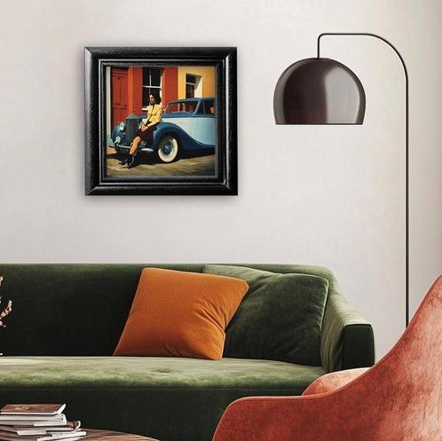 Le Yack (1972) - The Wait Beside the Rolls - Signé à la main, Antiek en Kunst, Kunst | Designobjecten