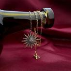 Gouden anker schakel ketting met vaste hanger; Starlight..., Sieraden, Tassen en Uiterlijk, Kettingen, Gebruikt, Overige kleuren