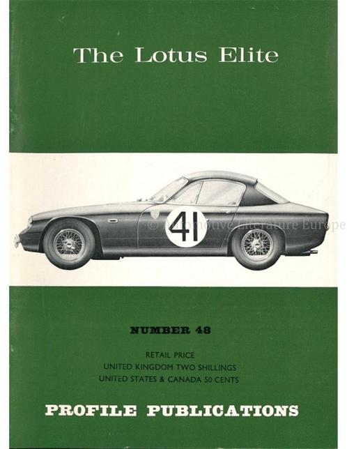 THE LOTUS ELITE (PROFILE PUBLICATIONS 48), Boeken, Auto's | Boeken
