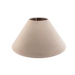 Velours lampenkap taupe 50/17,5/25, Huis en Inrichting, Lampen | Lampenkappen, Overige kleuren, Nieuw, Minder dan 25 cm