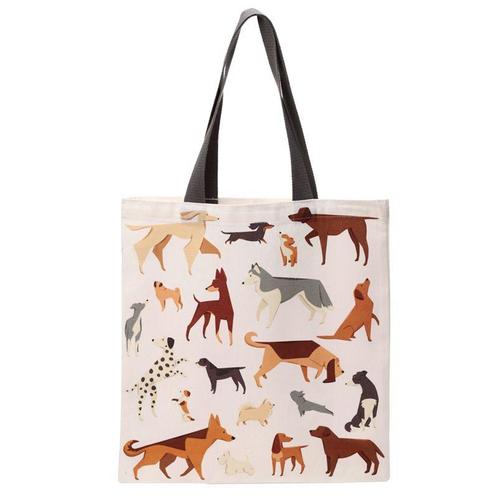 Tas Shopper - Barks Honden - Bruin&Wit&Zwart - Diverse Afbee, Sieraden, Tassen en Uiterlijk, Tassen | Schoudertassen, Nieuw, Ophalen of Verzenden