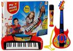 Muziekset met gitaar, keyboard & microfoon, Kinderen en Baby's, Speelgoed | Overig, Nieuw, Ophalen of Verzenden