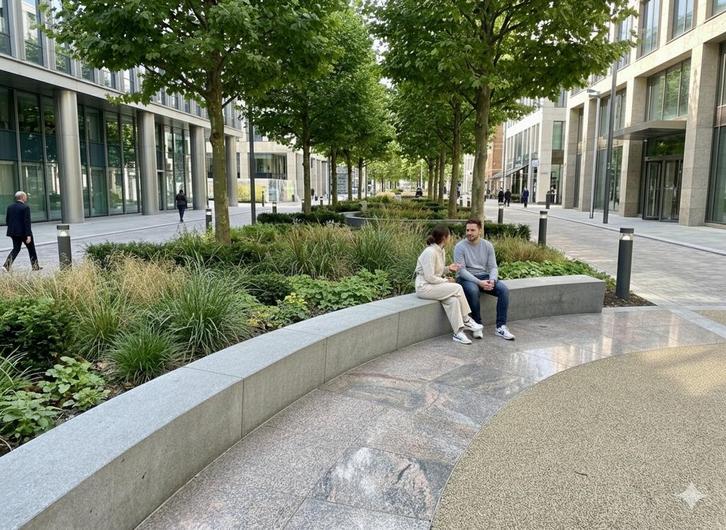 Rockwood® Betonnen Zitbank Recht Grijs 1.00m, Tuin en Terras, Tuinsets en Loungesets, Nieuw, Hout, Ophalen of Verzenden