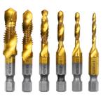 Boortap Set - Draadtap Boorset - Titanium Verguld - M3-M10 -, Verzenden, Nieuw