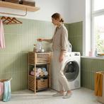 Badkamerrek Kydesby bamboe 83x39x30 cm naturel en grijs [en., Huis en Inrichting, Badkamer | Badkamermeubels, Verzenden, Nieuw