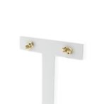 Bicolor gouden oorstekers (Oorbellen), Sieraden, Tassen en Uiterlijk, Oorbellen, Ophalen of Verzenden, Gebruikt, Overige kleuren