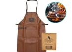 Leren BBQ Schort Cognac Bruin 64 x 64 cm, Verzenden, Nieuw