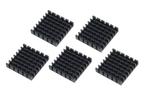 Aluminium heatsink 25x25x5mm - 5 stuks, Nieuw, Verzenden