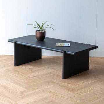 Nieuw - Zwart houten salontafel zwart beschikbaar voor biedingen