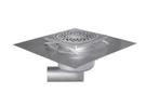 RVS Vloerafvoerput | 150x150 mm | Zijdelingse Afvoer 50 mm, Verzenden, Nieuw in verpakking