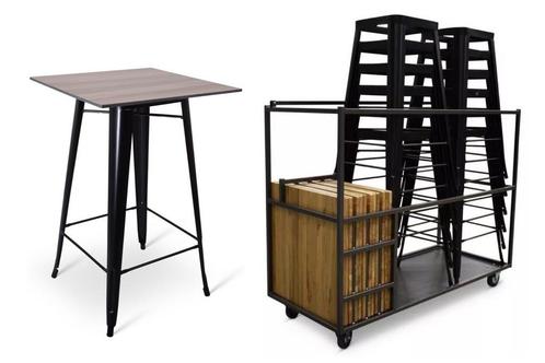 Supercombi - 12x statafel Hamburg naar keuze + trolley |, Huis en Inrichting, Tafelonderdelen, Nieuw, Kunststof, Vierkant, Ophalen of Verzenden