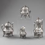 Victor Boivin (Parijs ca. 1895) - Koffie- en theeservies (4), Antiek en Kunst, Antiek | Goud en Zilver