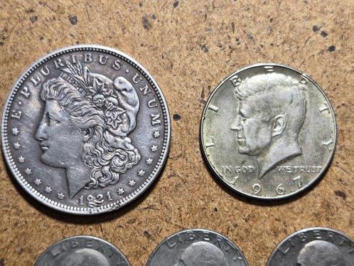 Verenigde Staten. Lot of 35 Coins incl Morgan Dollar 1921 +, Postzegels en Munten, Munten | Europa | Niet-Euromunten