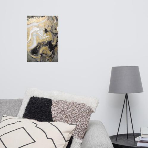 Acrylglas Kunstwerk met Bladgoud – Retro Linus-Maximilian St, Huis en Inrichting, Woonaccessoires | Wanddecoraties, Nieuw, Verzenden