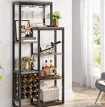 Vrijstaand 5-laags Industriële Wijnkast met Glazenhouder, Huis en Inrichting, Verzenden, Nieuw