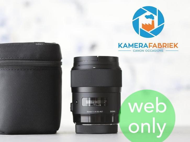 Sigma 35mm f/1.4 DG HSM Art (Canon EF) - 1 jaar garantie!, Audio, Tv en Foto, Fotografie | Lenzen en Objectieven, Groothoeklens