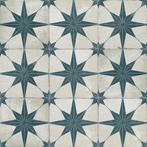 Vloertegel / wandtegel vintage mars ster blauw 20x20, Keramiek, Nieuw, Ophalen of Verzenden, 10 m² of meer