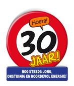 Verjaardagskaart 30 Jaar Verkeersbord 16,5cm, Verzenden, Nieuw