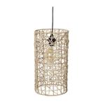 Hanglamp geweven cilinder 22x40 cm, Huis en Inrichting, Lampen | Hanglampen, Verzenden, Nieuw