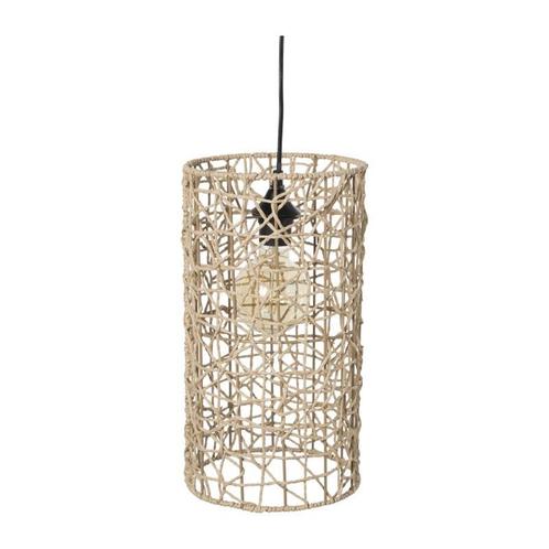 Hanglamp geweven cilinder 22x40 cm, Huis en Inrichting, Lampen | Hanglampen, Verzenden