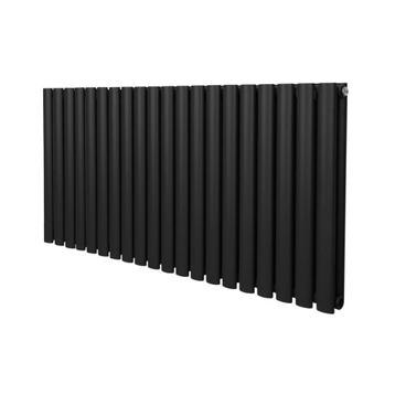 Ovale Kolomradiator - 600mm x 1200mm - Zwart beschikbaar voor biedingen