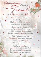 Rouwkaart herdenkingskaart remembering a wonderful friend, Ophalen of Verzenden, Nieuw