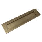 Brievenbus strak messing antiek 320x80mm, Verzenden, Nieuw