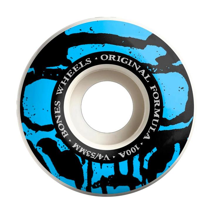 Bones 100s Mummy Skulls V4 53mm skateboardwielen, Sport en Fitness, Skateboarden, Verzenden