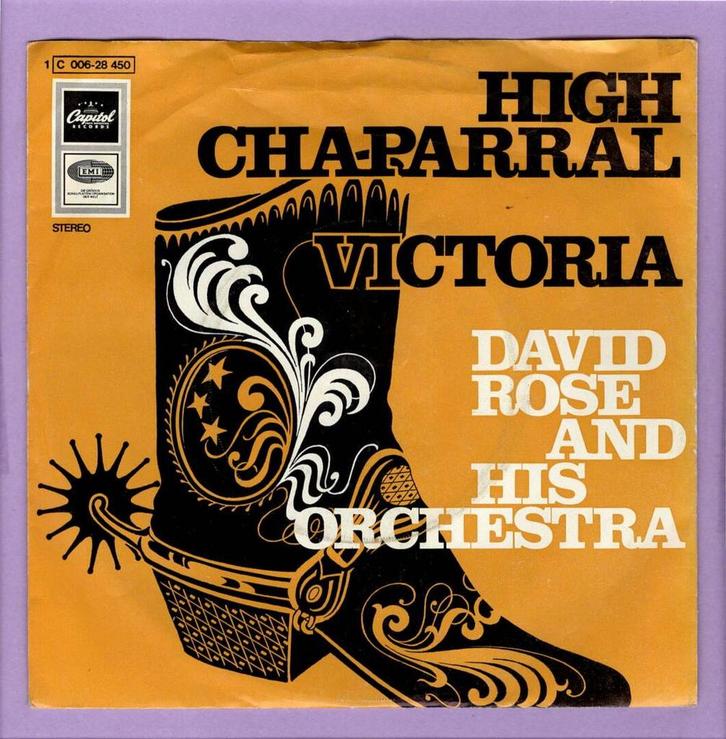 David Rose And His Orchestra – High Chaparral / Victoria (1-, Cd's en Dvd's, Vinyl Singles, Ophalen of Verzenden