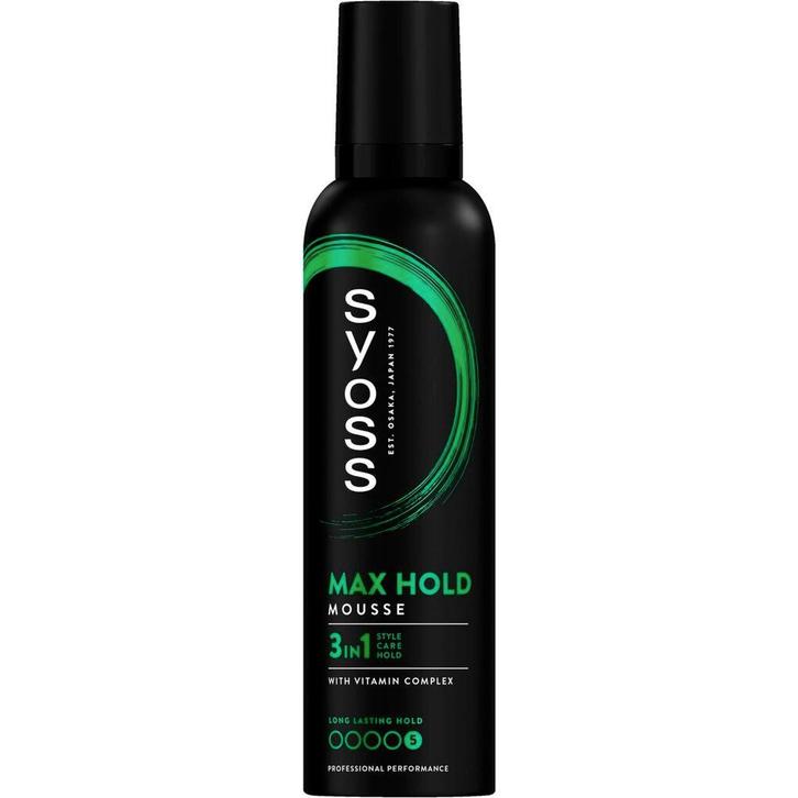 Syoss Max Hold Haarmousse, Sieraden, Tassen en Uiterlijk, Uiterlijk | Haarverzorging, Gel, Wax, Haarlak of Mousse, Nieuw, Verzenden