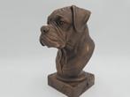 Bust of a Boxer dog statue - home decor dog lover handpainte, Verzenden, Nieuw