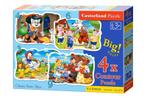 4 Delige puzzel set Klassieke Sprookjes Castorland B-005086, Ophalen of Verzenden, Nieuw, Overige typen