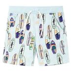 vidaXL Kindershorts met trekkoord 116 gemêleerd zachtblauw, Verzenden, Nieuw