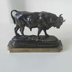 Beeld, Bull - 9 cm - Brons, Antiek en Kunst, Antiek | Keramiek en Aardewerk