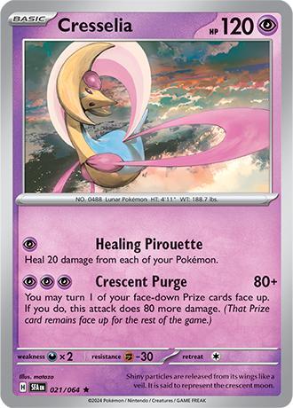 Cresselia 021/064 holo Shrouded fable, Hobby en Vrije tijd, Verzamelkaartspellen | Pokémon, Losse kaart, Nieuw, Foil, Ophalen of Verzenden
