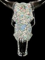 Geen veilingminimum - Indrukwekkende koeienschedel met, Verzamelen, Nieuw