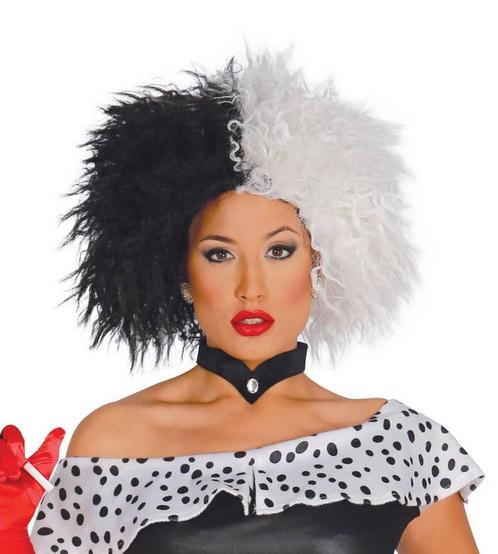Cruella De Vil Pruik, Hobby en Vrije tijd, Feestartikelen, Nieuw, Verzenden