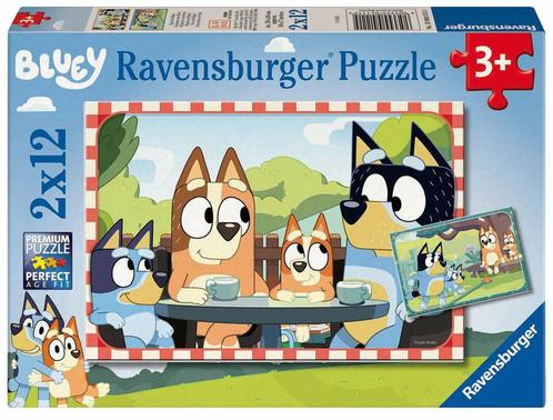 Bluey Puzzel (2x12 stukjes) | Ravensburger - Puzzels, Kinderen en Baby's, Speelgoed | Kinderpuzzels, Nieuw, Verzenden