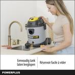Powerplus elektrische stofzuiger en tapijtreiniger nat-droog, Verzenden, Zo goed als nieuw