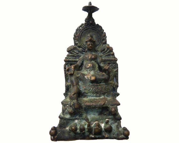 Beeldje - Javaanse Hindoe god Kubera - Brons, Antiek en Kunst, Kunst | Niet-Westerse kunst