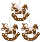 Hanger Vilt Kerst - Set 3-Delig - Hobbelpaard Gemberbrood/Gi, Diversen, Kerst, Ophalen of Verzenden, Nieuw
