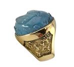 Ring - 18 karaat Geel goud, 18K gouden ring met grote, Sieraden, Tassen en Uiterlijk, Ringen, Nieuw