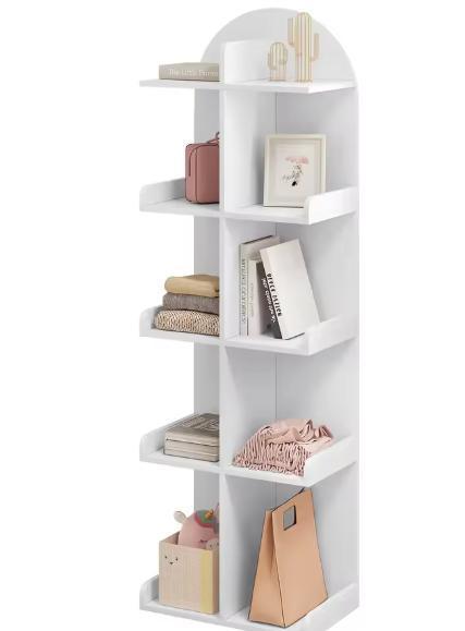 Witte 5-laagse boekenkast 10 planken, Huis en Inrichting, Kasten | Boekenkasten, Nieuw, Verzenden