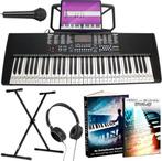 Tweedekans | Finesse Keyboard Piano met Standaard - 61 Keys, Muziek en Instrumenten, Ophalen of Verzenden, Zo goed als nieuw, Zwart
