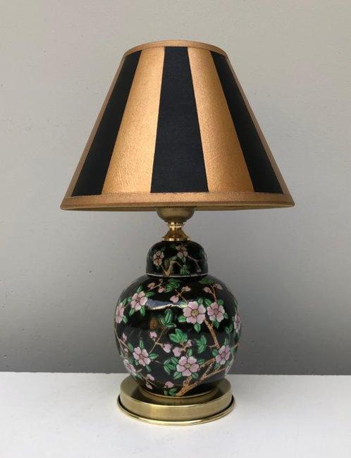 Tafellamp - Messing, Porselein, Antiek en Kunst, Kunst | Designobjecten