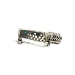 Witgouden broche crescent met diamant en glas 14 krt, Sieraden, Tassen en Uiterlijk, Broches, Ophalen of Verzenden, Nieuw